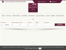 Tablet Screenshot of hotel-dinard-balmoral.com